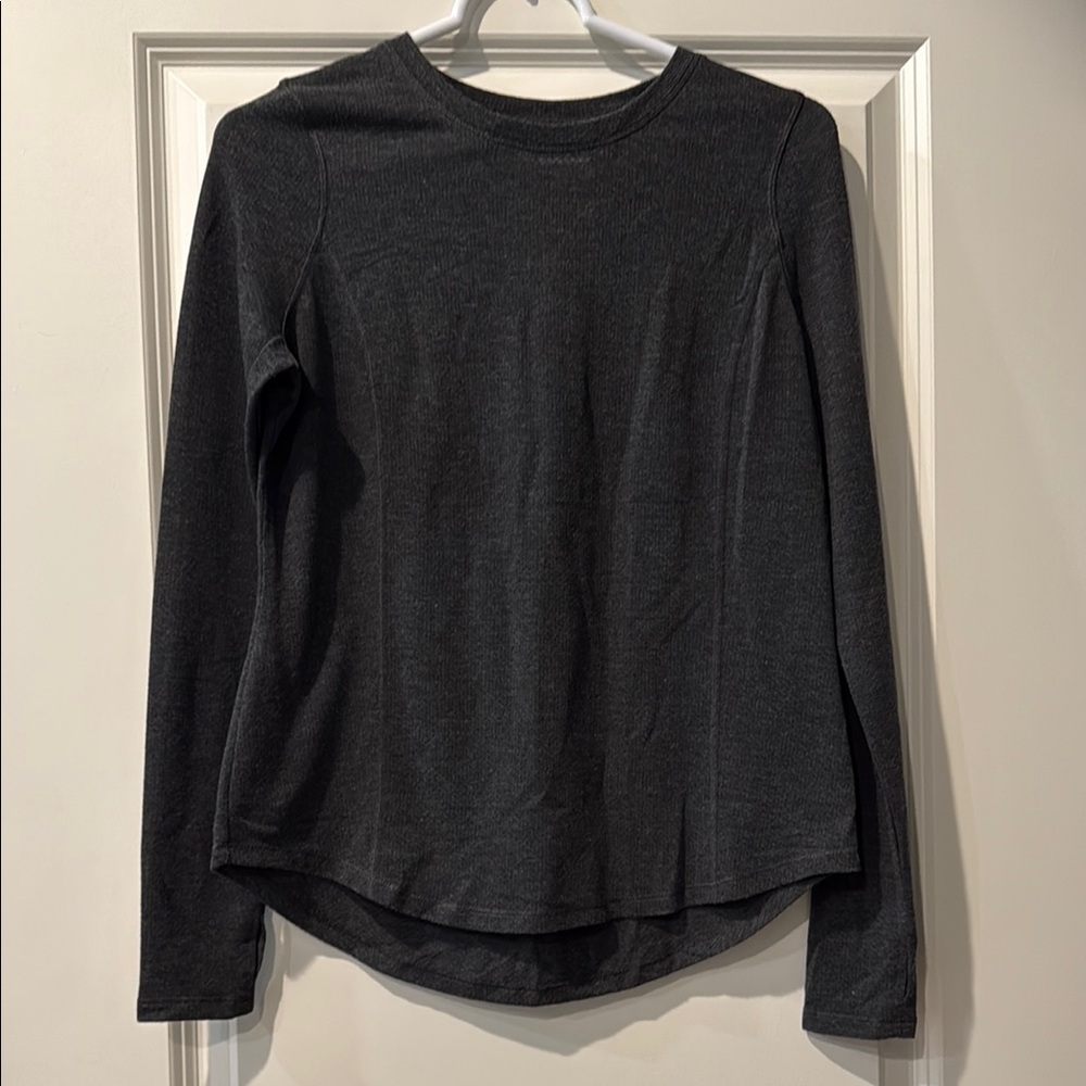 Avia Long Sleeve Athletic Top - Charcoal